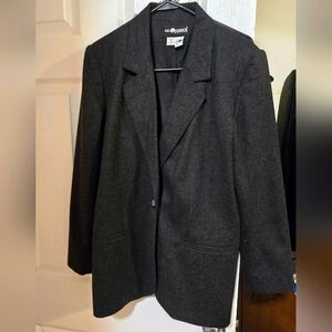 Sag Harbor Oversized Blazer Dark Gray SZ 8p